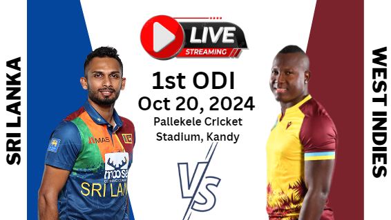 [1st-ODI] Sri Lanka Vs West Indies Cricket Live Stream 2024