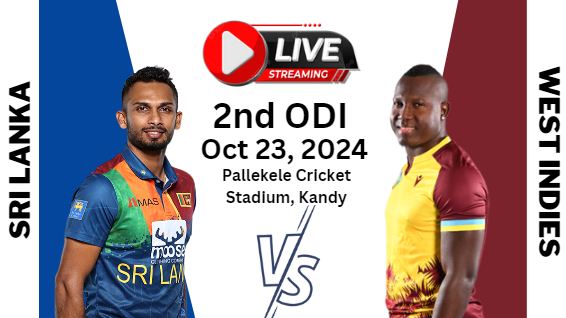 [2nd-ODI] Sri Lanka Vs West Indies Cricket Live Stream 2024