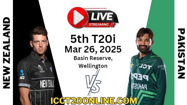 [5th-T20I] New Zealand Vs Pakistan Cricket Live Stream 2025